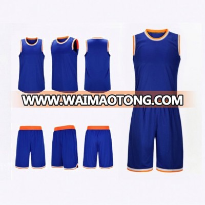 Best Price New Uniform Design Basketball Jersey Color Blue