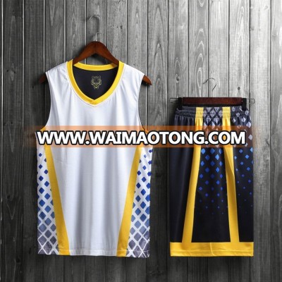 Hot Sale Custom Blank White Basketball Jersey Template